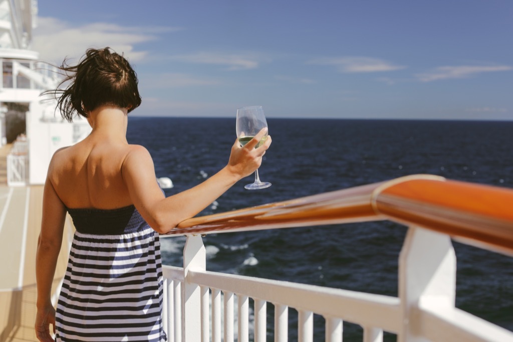 benefits of wine woman on yacht