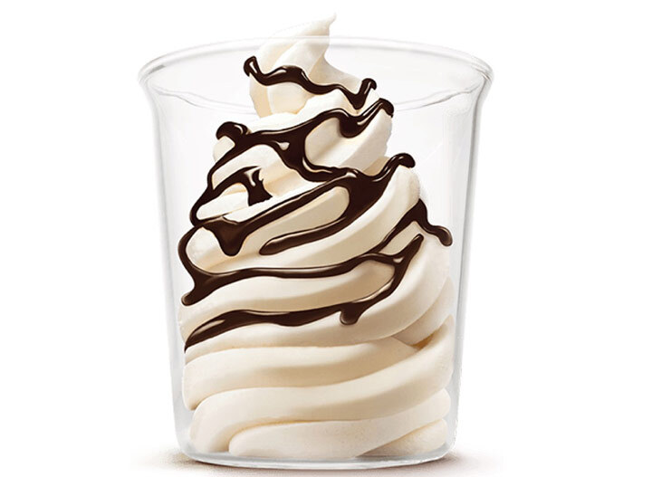 Burger king chocolate fudge sundae