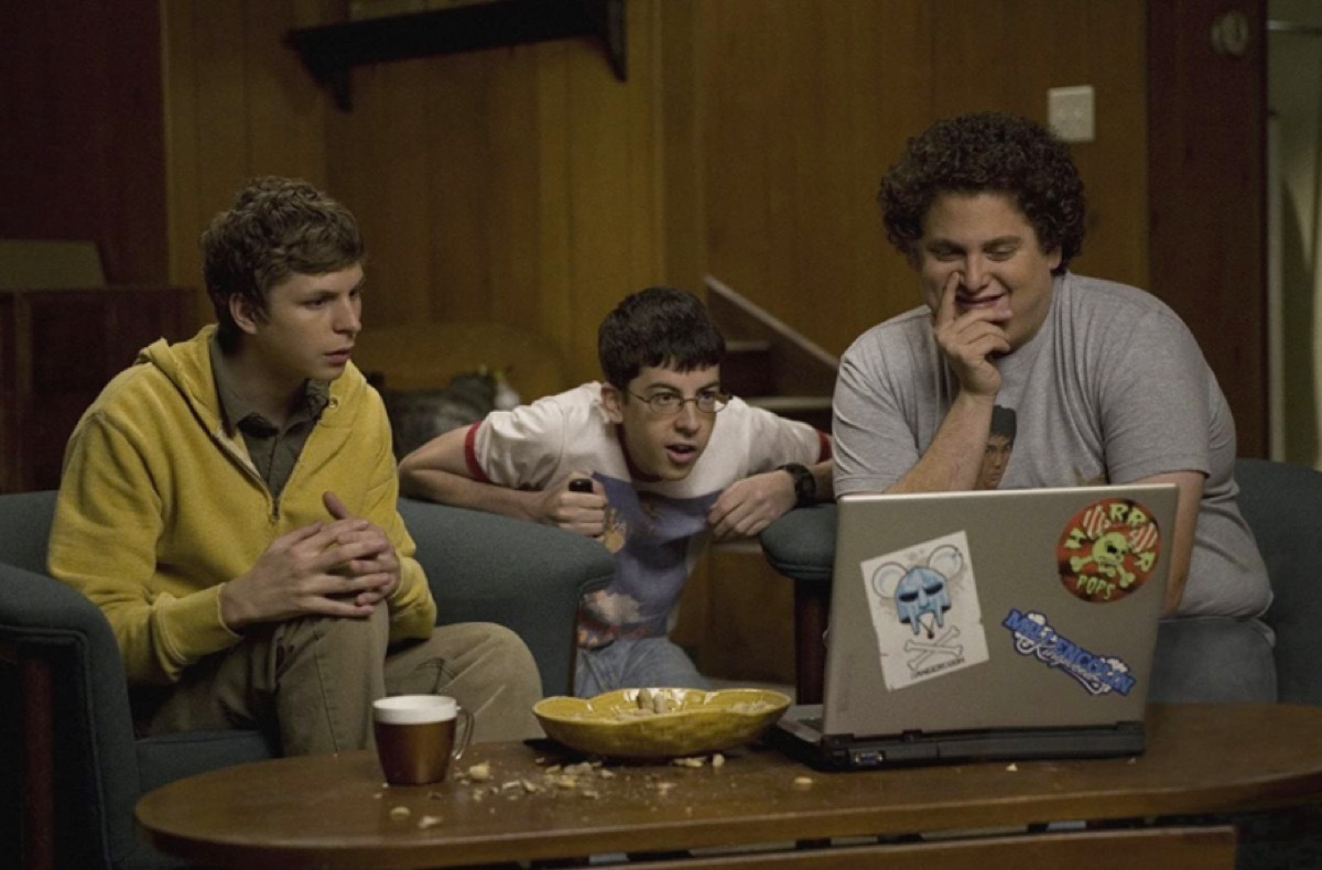 Michael Cera, Christopher Mintz-Plasse, and Jonah Hill in Superbad