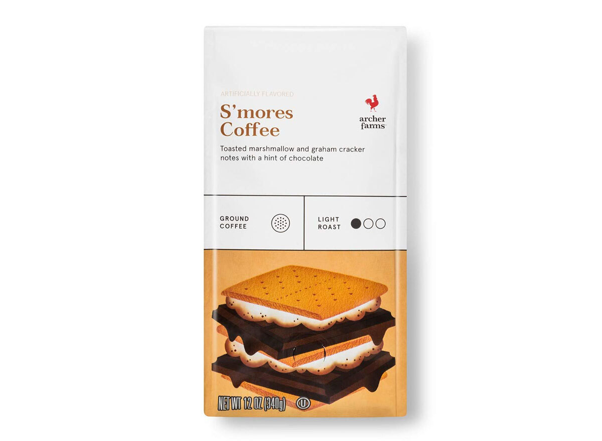 bag of archer farms ground smores coffee