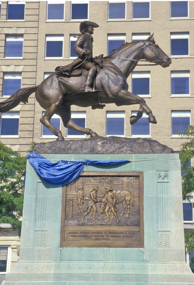 ceasar rodney statue in delaware famous state statues