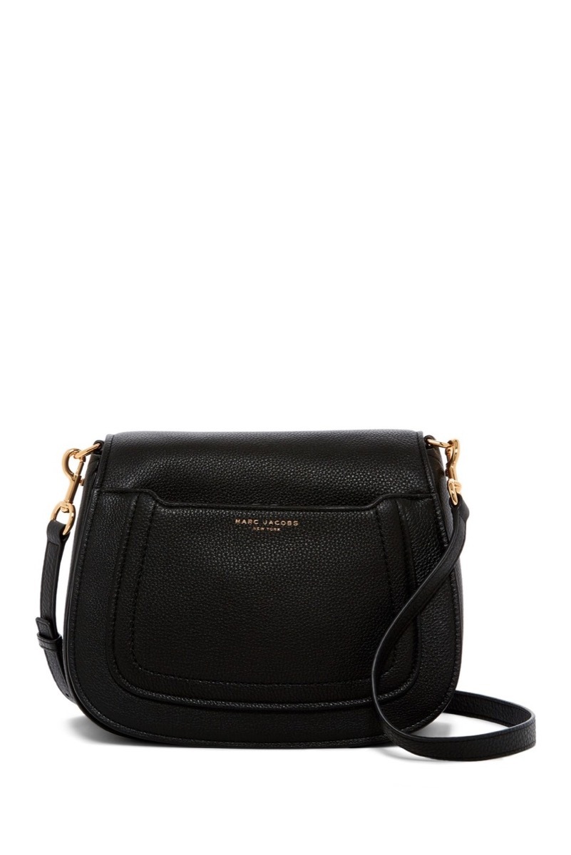 black leather marc jacobs crossbody bag