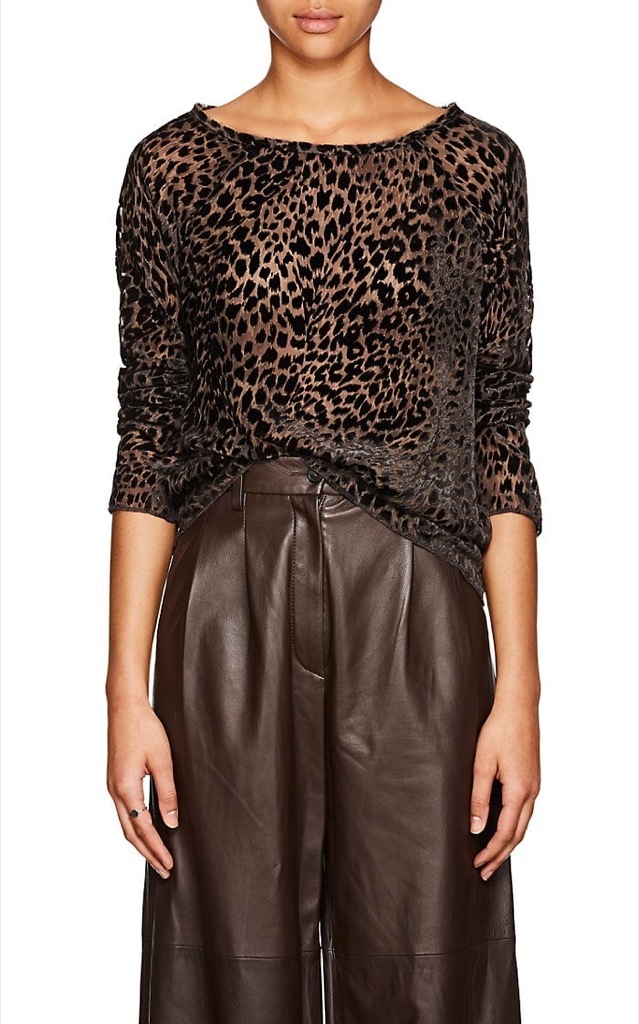 leopard print blouse