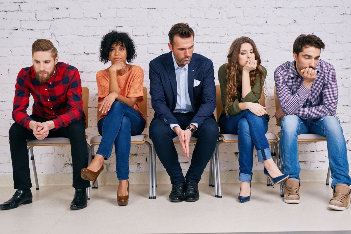 stressed unhappy group