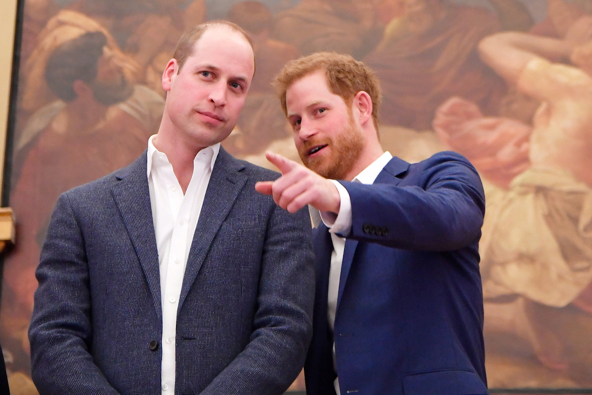 Prince William, Duke of Cambridge and Prince Harry attend the opening of the Greenhouse Sports Centre on April 26, 2018 in London, United Kingdom.