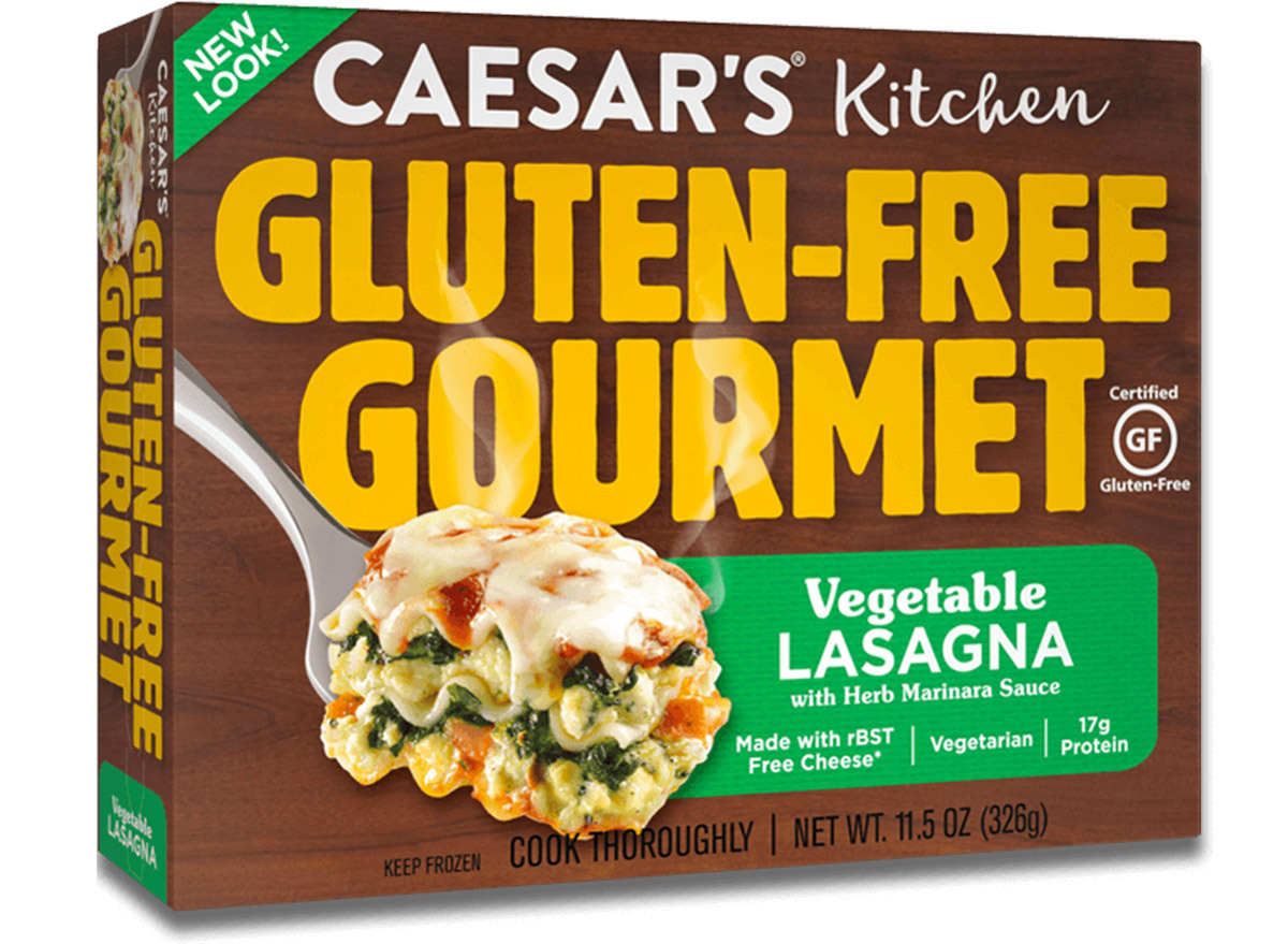 caesars kitchen vegetable lasagna in box