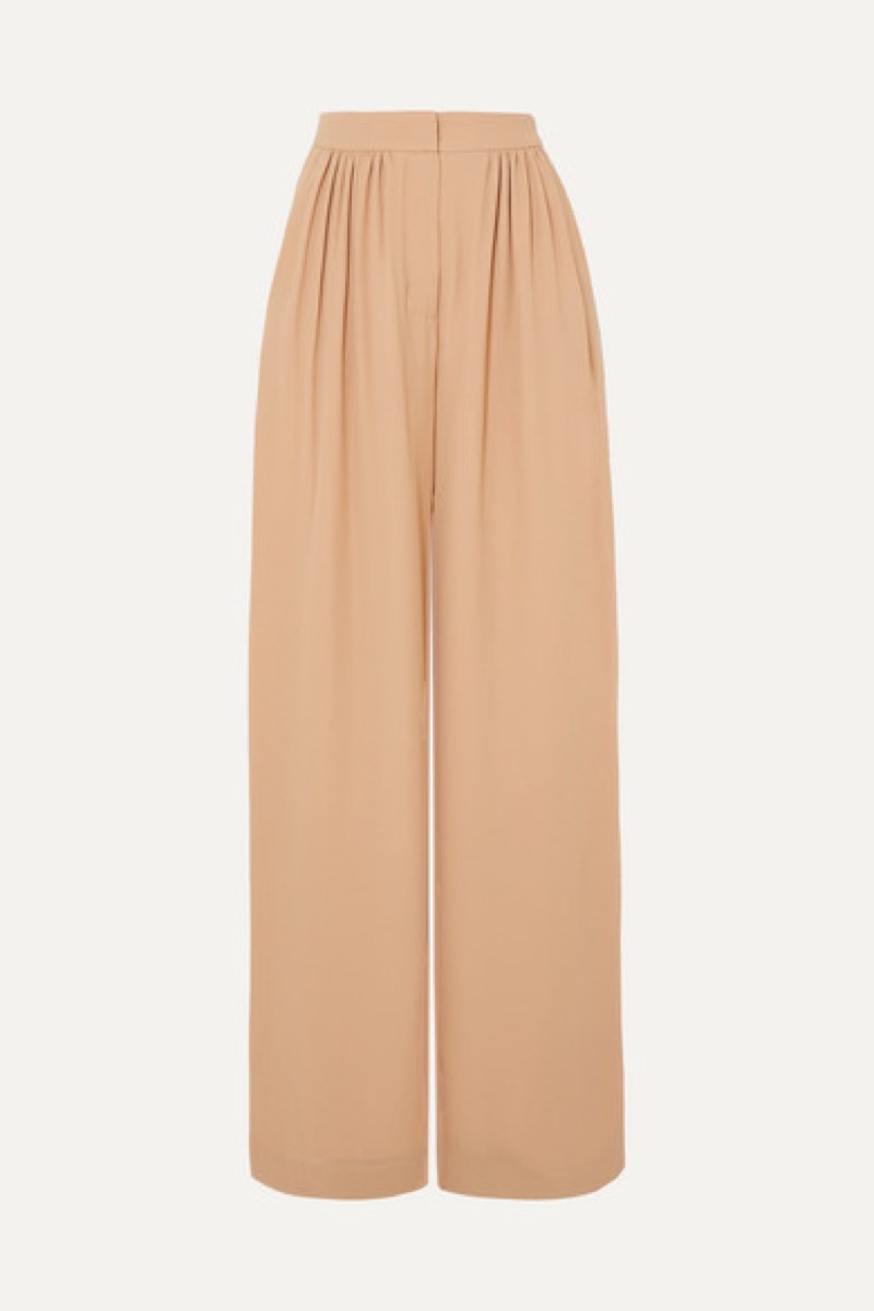 Camel color wide leg pants