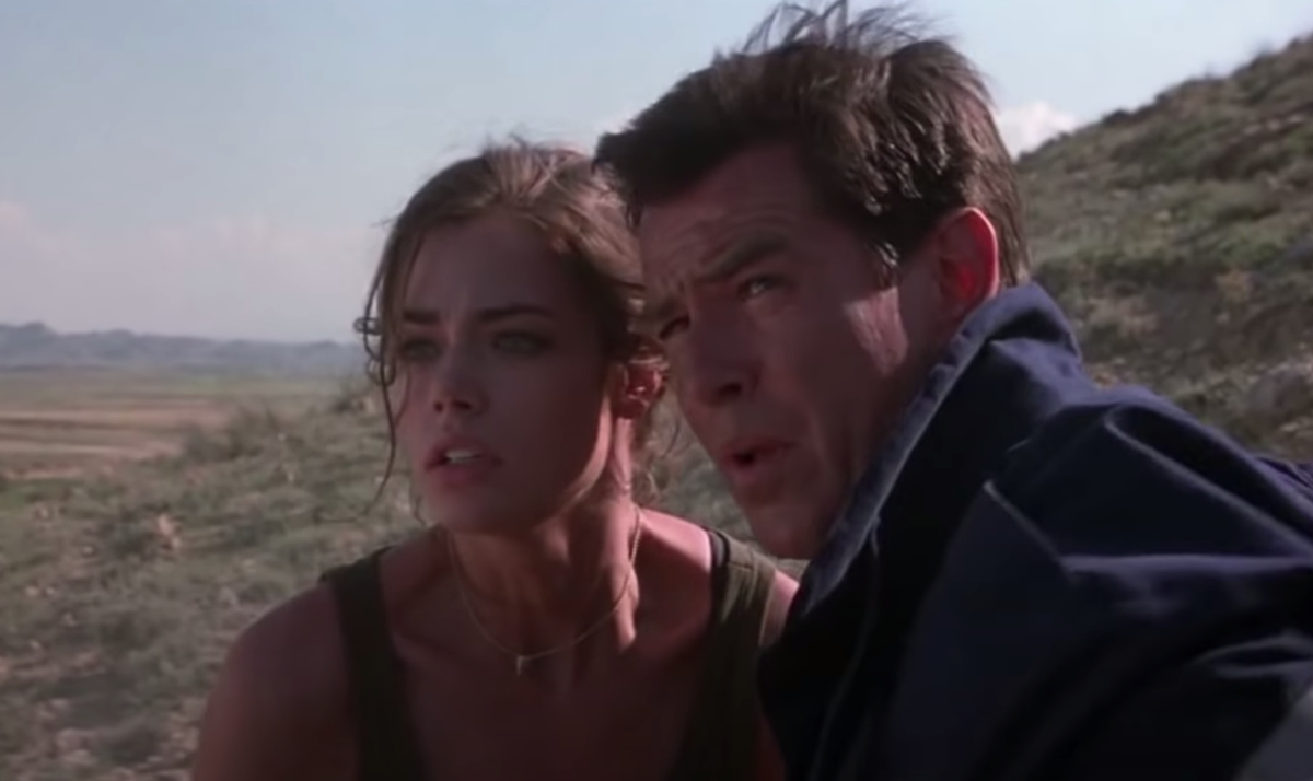 Denise Richards and Pierce Brosnan in 