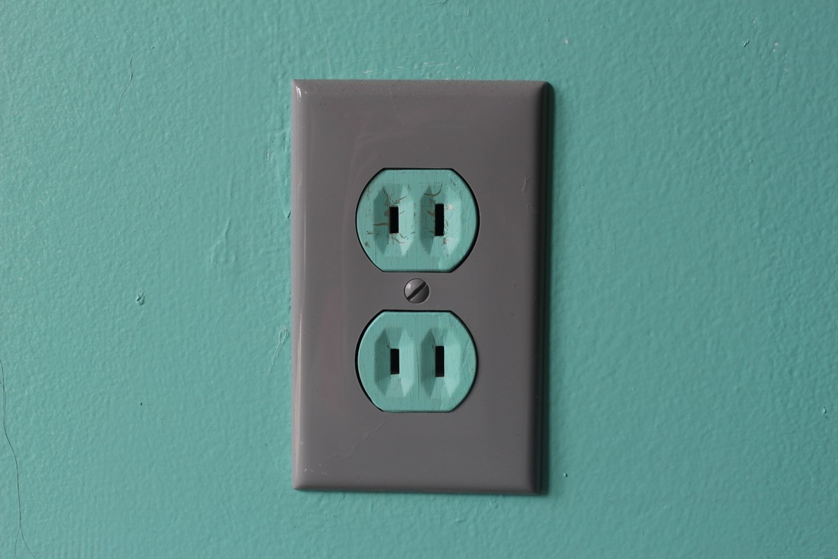 older two-prong outlet