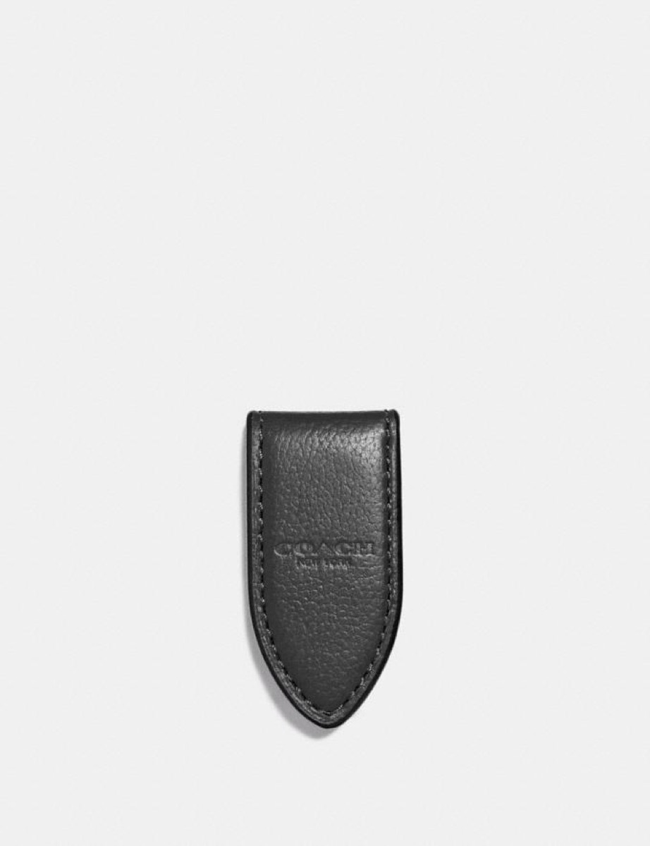 black coach money clip