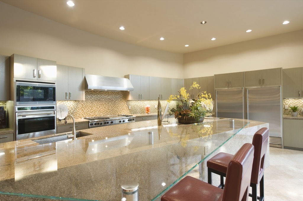 modern kitchen with recessed lighting, home upgrades