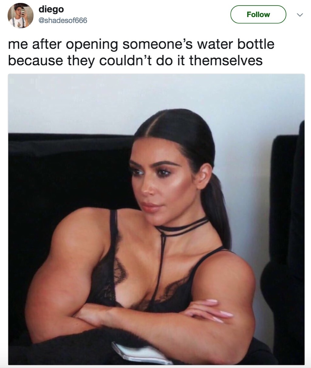 Gym Kardashian water bottle