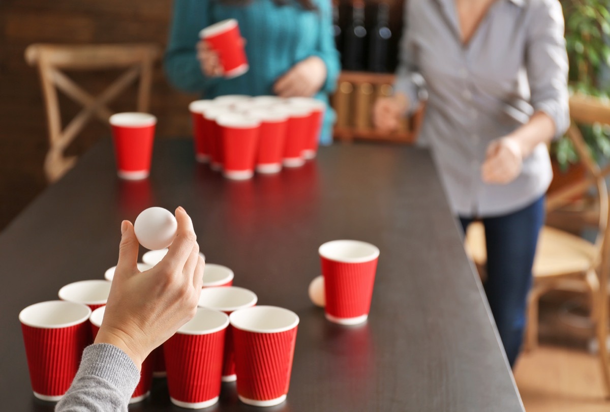 Playing pong