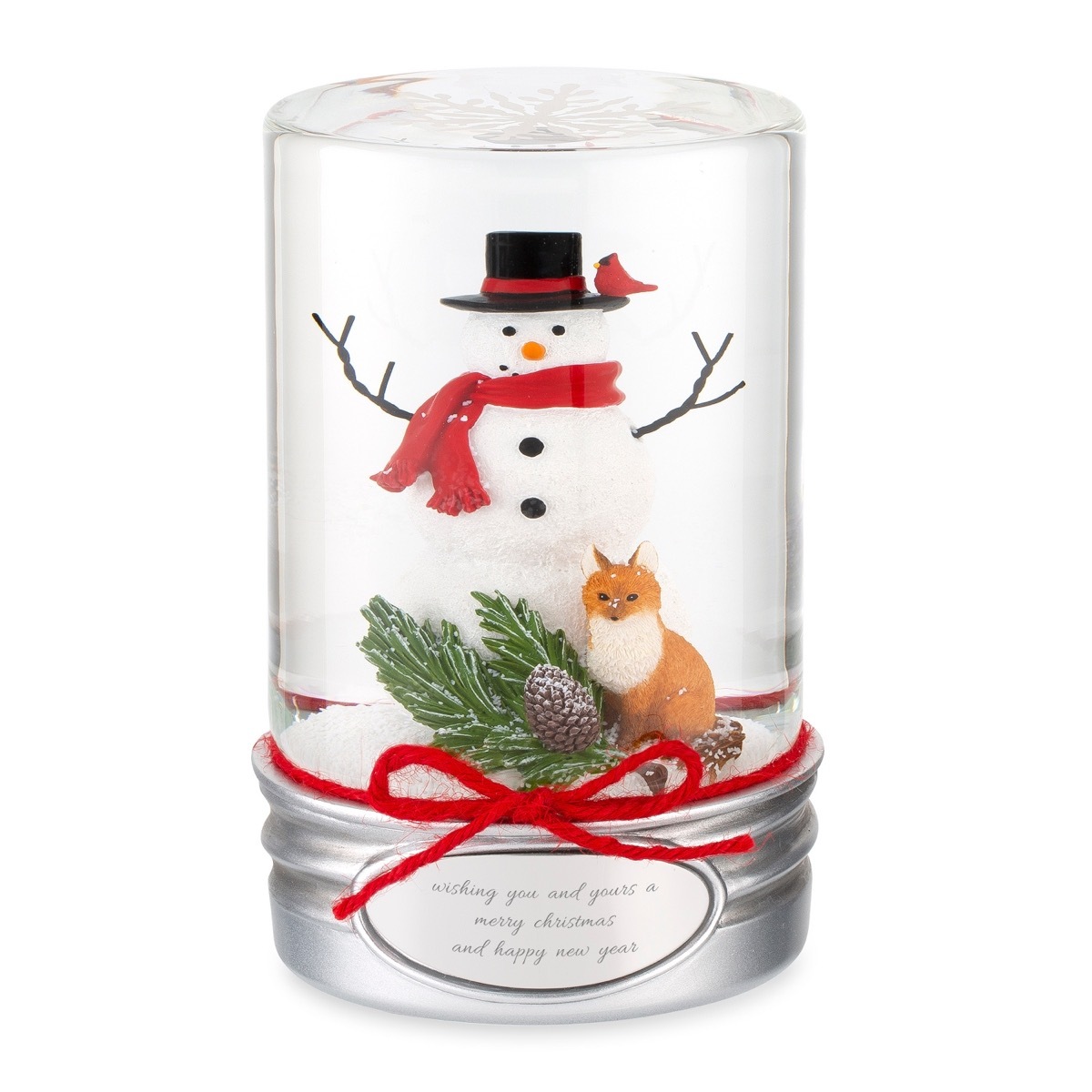 snowman mason jar snow globe