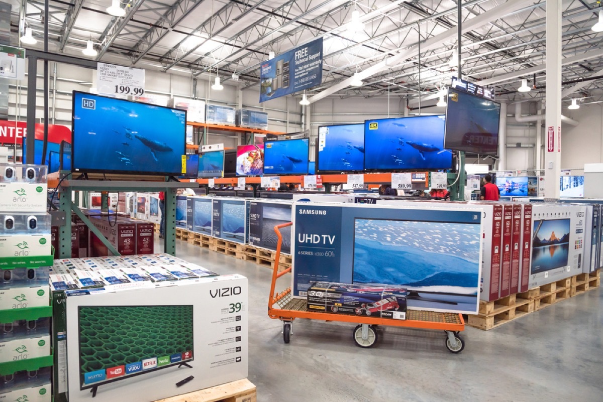 big screen tvs at costco