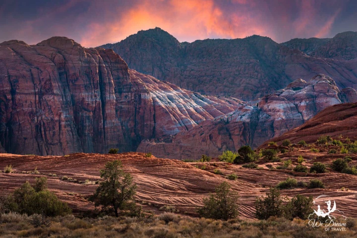 petrified dunes in snow canyon state park