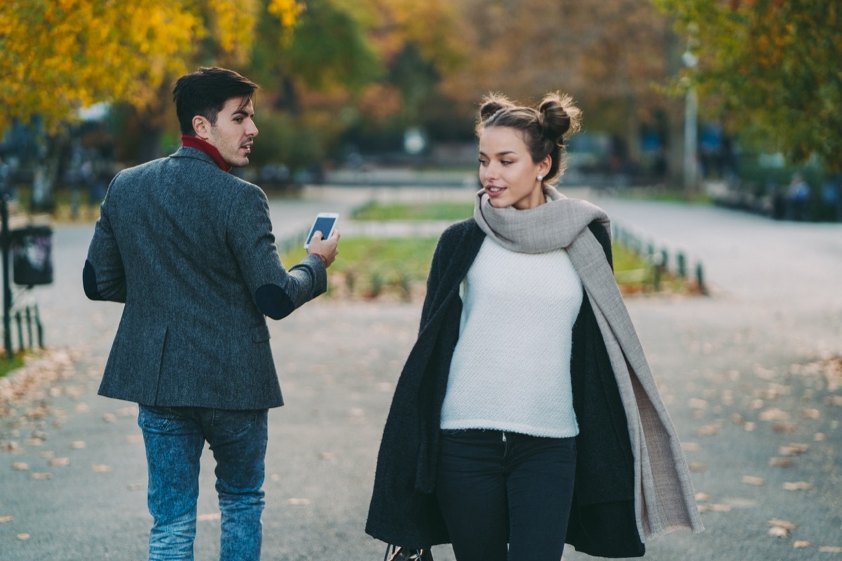 man falling in love at first sight