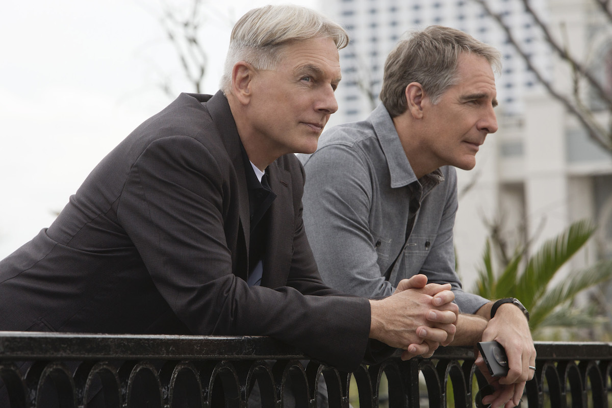 Gibbs (Mark Harmon, left) and NCIS Special Agent Dwayne Cassius Pride (Scott Bakula, right) chase leads in New Orleans after evidence points to a copycat of the infamous Privileged Killer on the conclusion of a two-part episode of NCIS, Tuesday, April 1 (8:00-9:00 PM, ET/PT) on the CBS Television Network