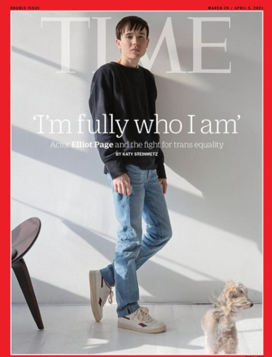 Elliot Page on the cover of 