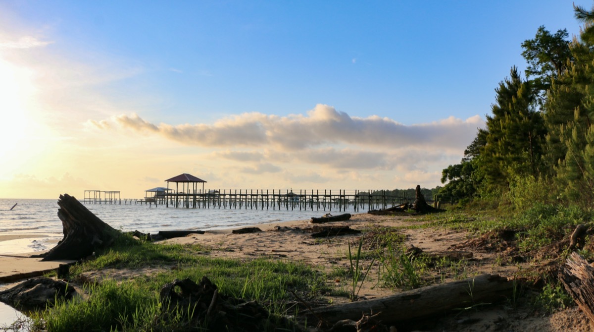 pier and beach in fairhope alabama