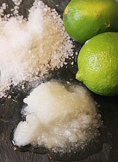 Lime and coconut salt scrub | 10 DIY Homemade Sea Salt Scrubs Recipes | Her Beauty