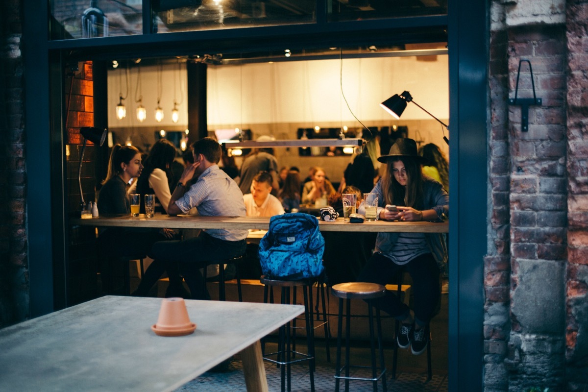 window open in restaurant