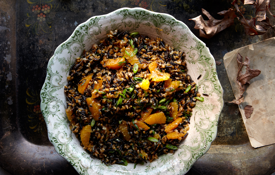 12 Wild Rice, Farro, & Tangerine Salad