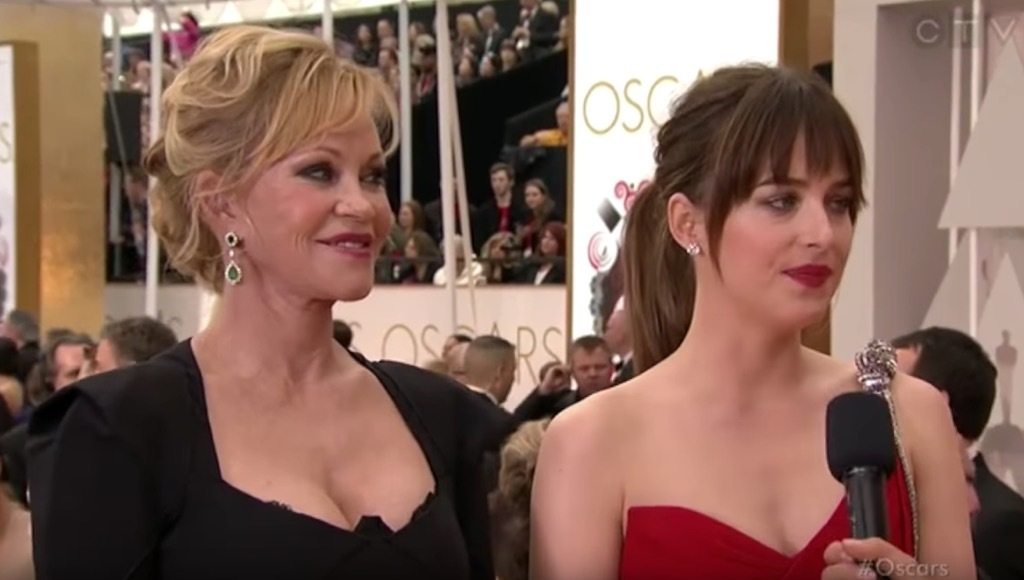 Melanie Griffith and Dakota Johnson