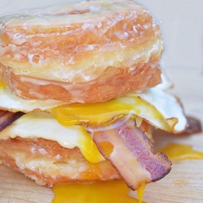 Worst social food trends Doughnut Sandwiches