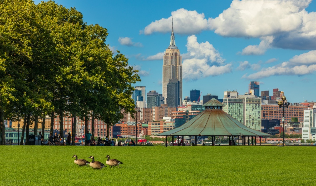 New Jersey, located on Upper New York Bay in Jersey City, opposite both Liberty Island and Ellis Island.