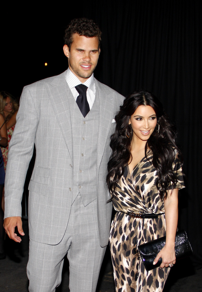 Kris Humphries and Kim Kardashian at the Kardashian Kollection launch party in 2011