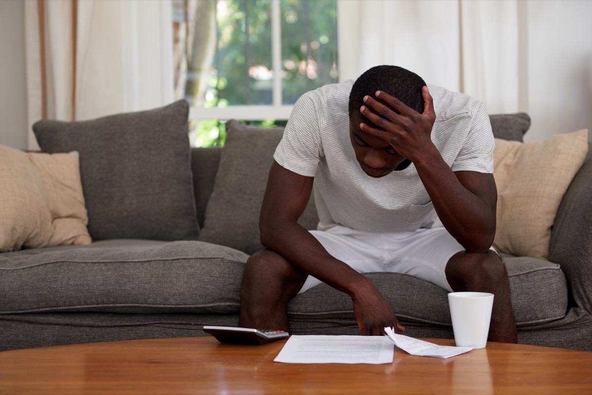 Black Man Doing His Taxes and Struggling I Can't Even Slang Terms