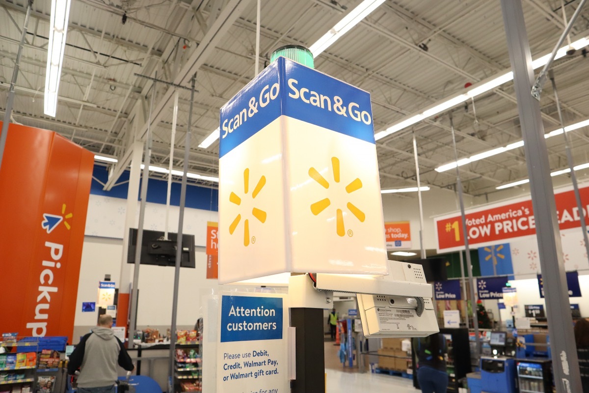 walmart scan-and-go sign