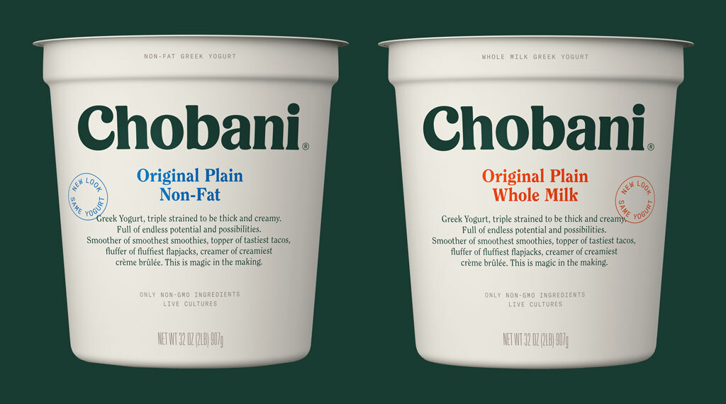 Chobani plain yogurt multiserve