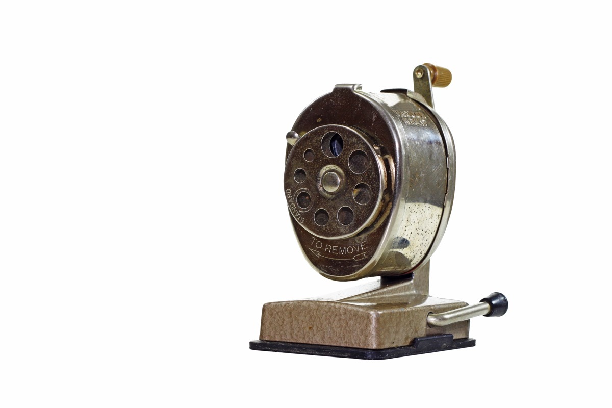 Pencil Sharpener Old Classroom Objects