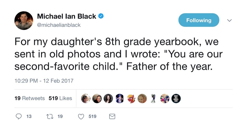 Michael Ian Black funny tweet