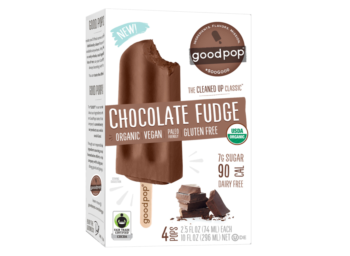 good pop organic vegan paleo friendly chocolate fudge pop box