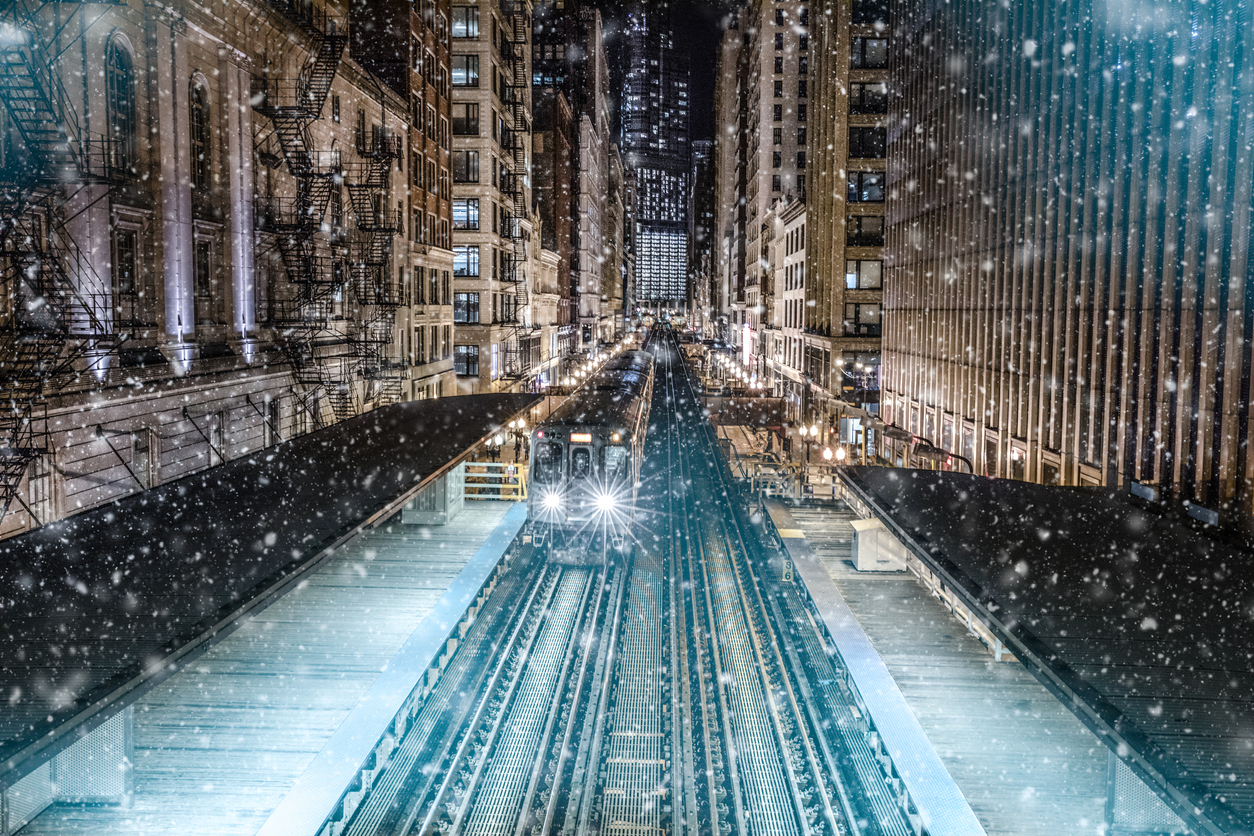 Subway train - Transportation in Chicago, IL. 