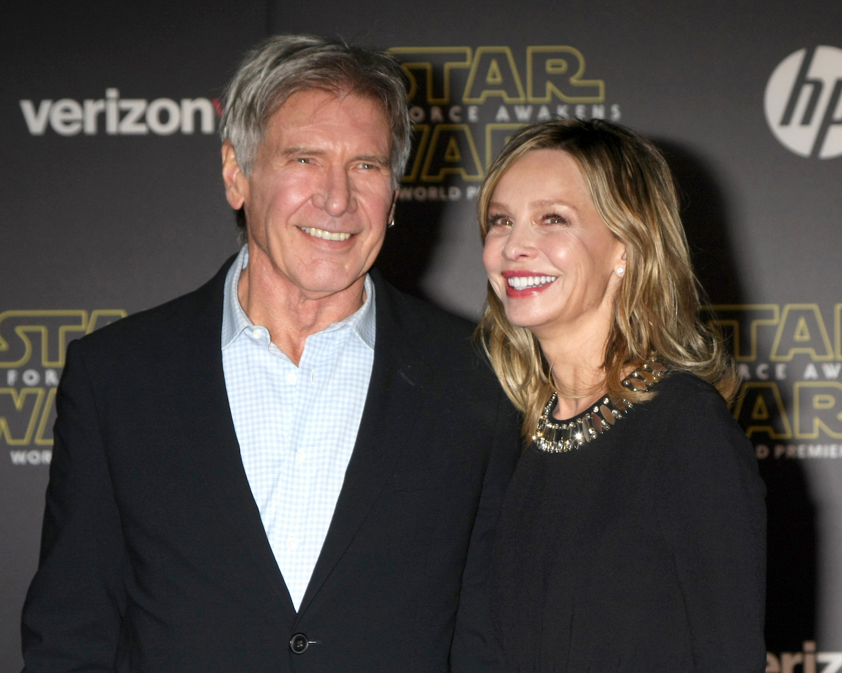 Harrison Ford and Calista Flockhart at the premiere of 