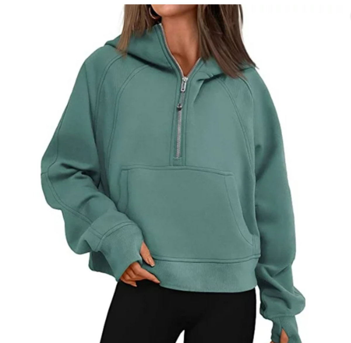 walmart oversized cropped hoodie