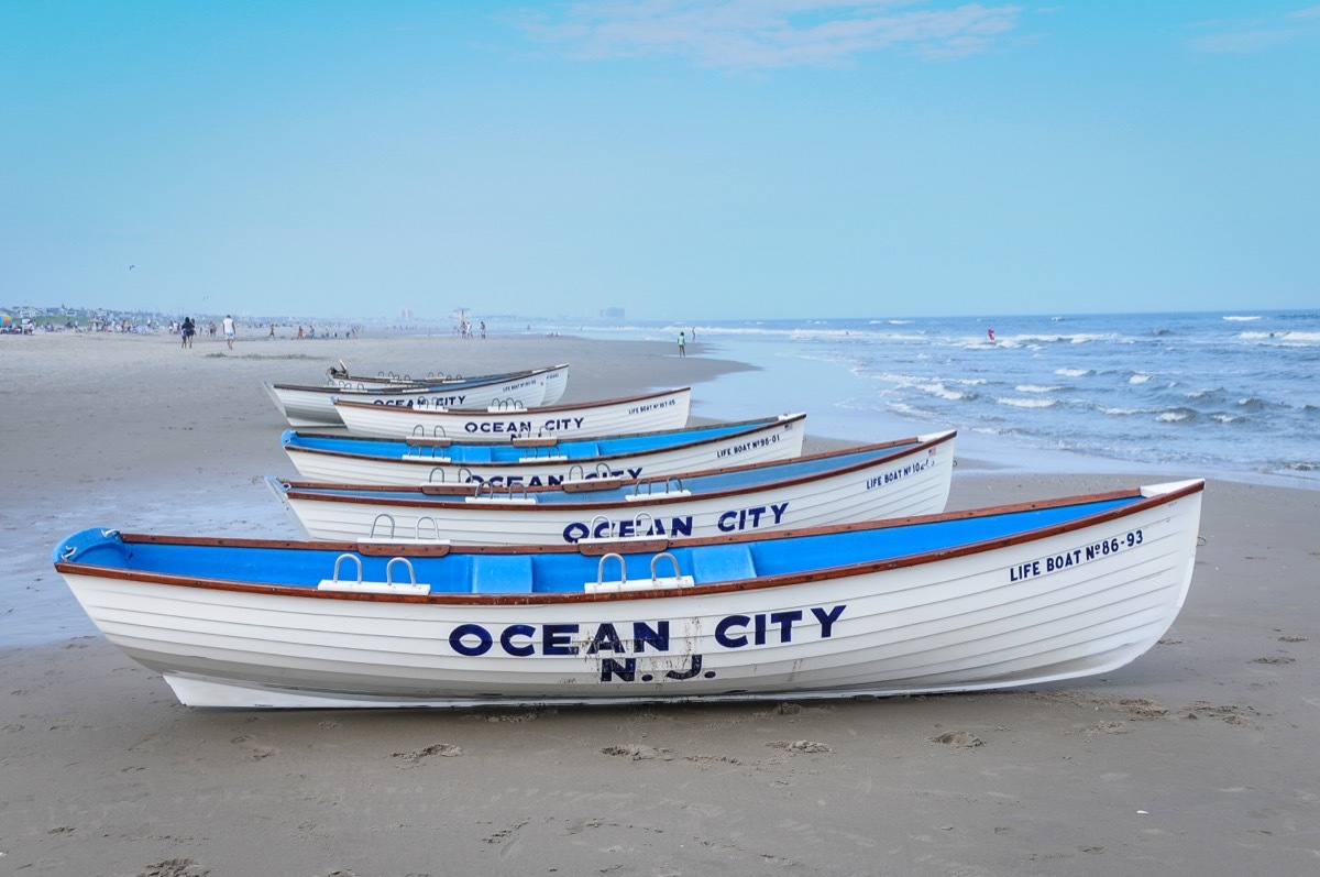 Ocean City Beach in New Jersey