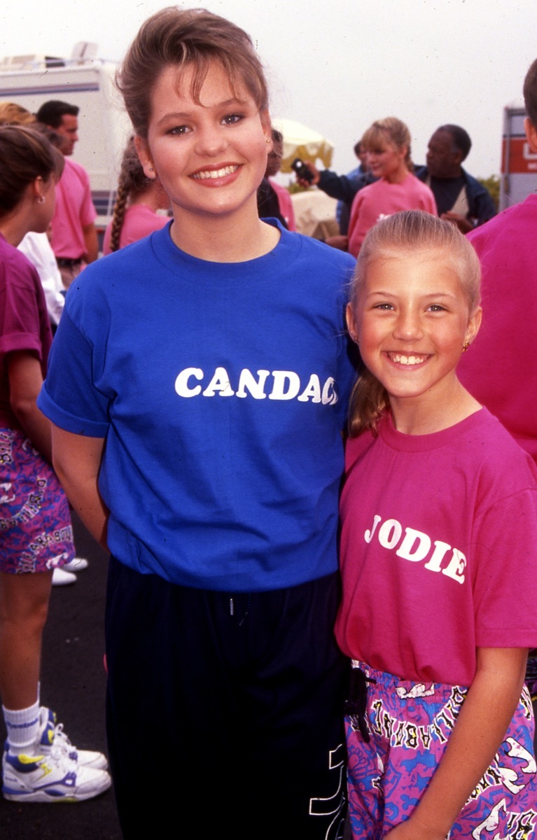 candace cameron bure and jodie sweetin, vintage red carpet photos