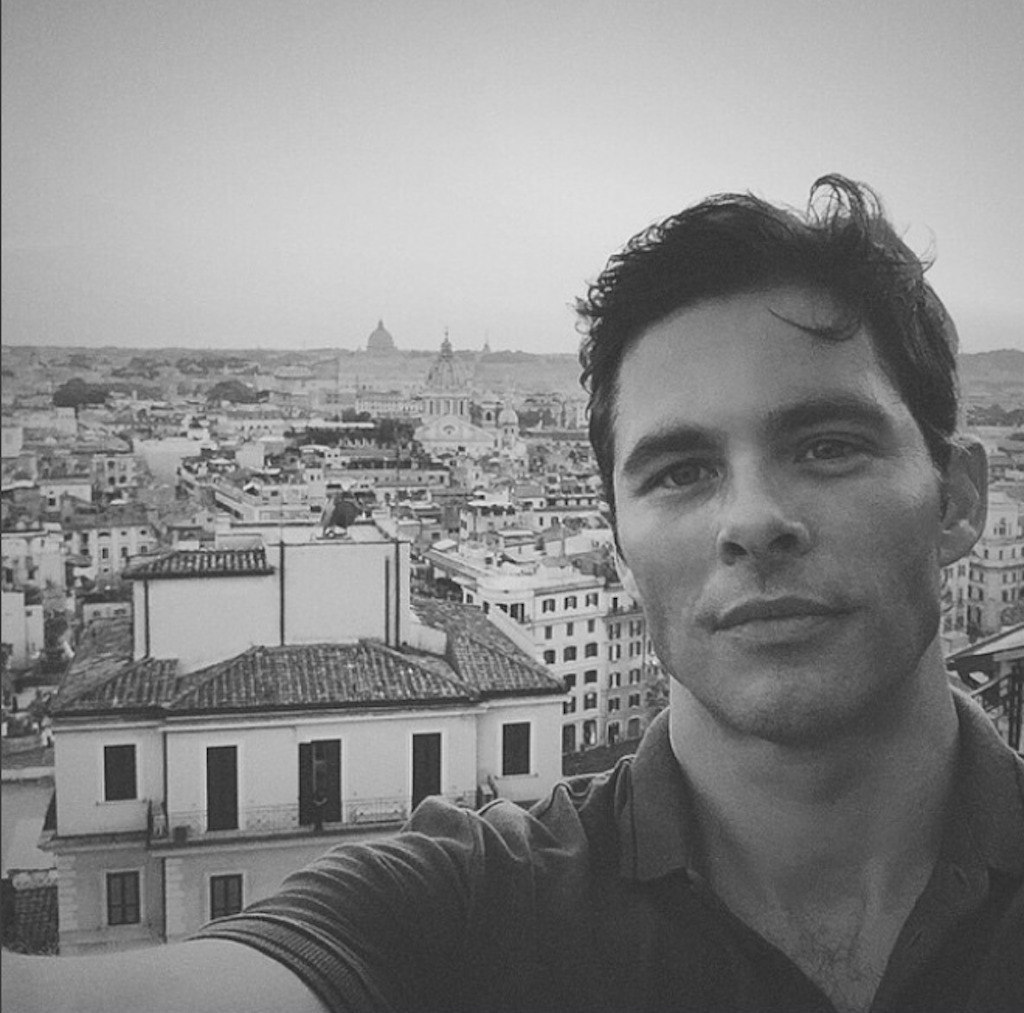 james marsden rome selfie