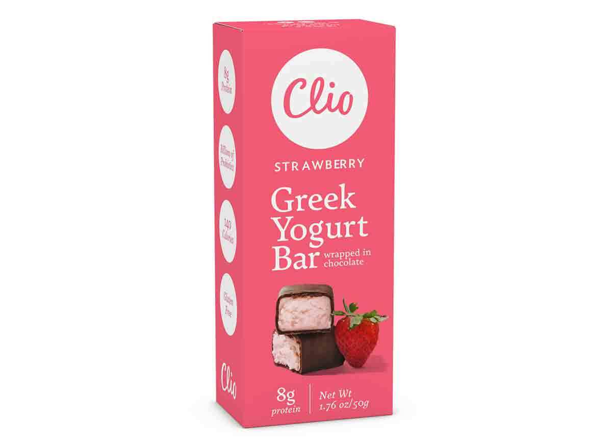 Clio Greek Yogurt Bar a low calorie dessert