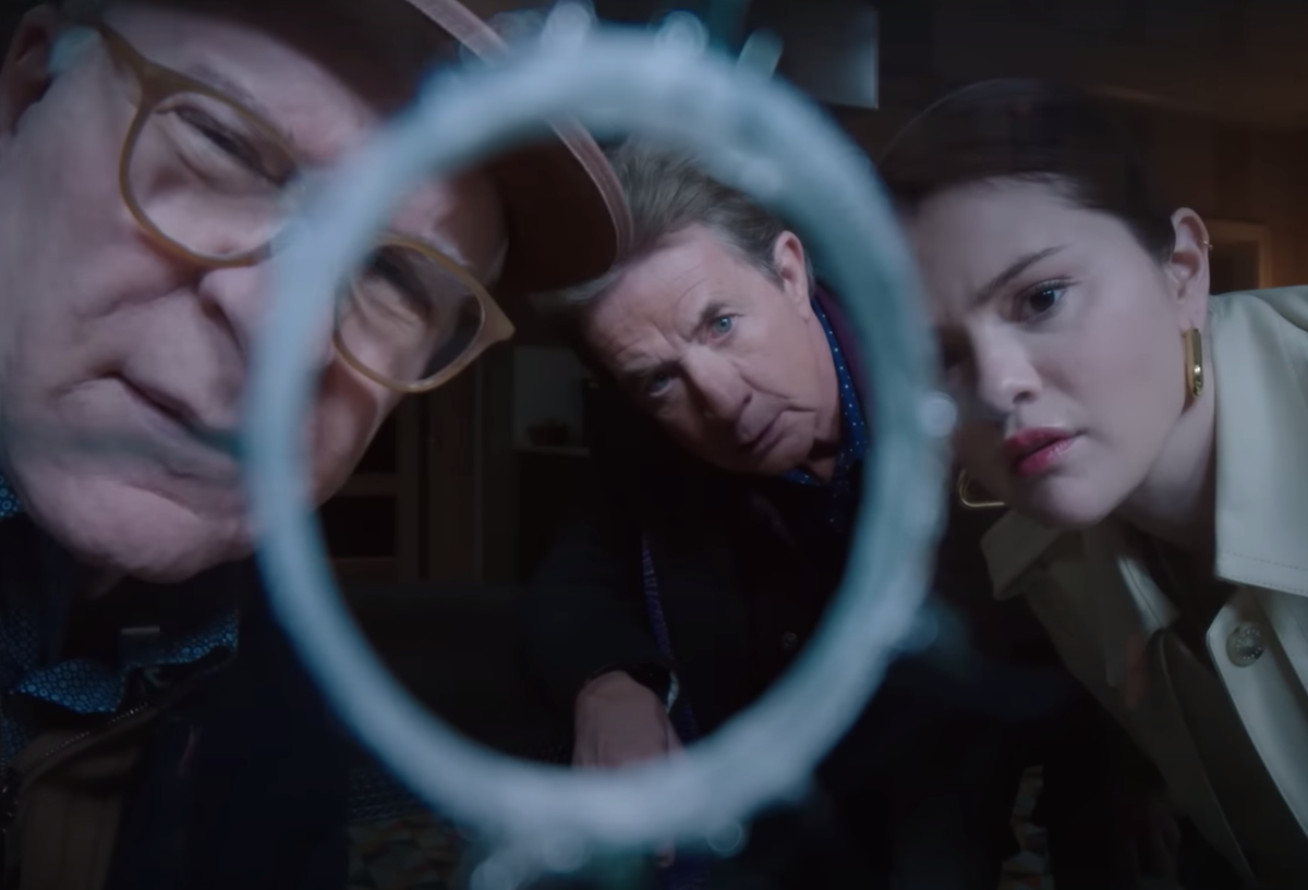 Steve Martin, Martin Short, and Selena Gomez in Only Murders in the Building