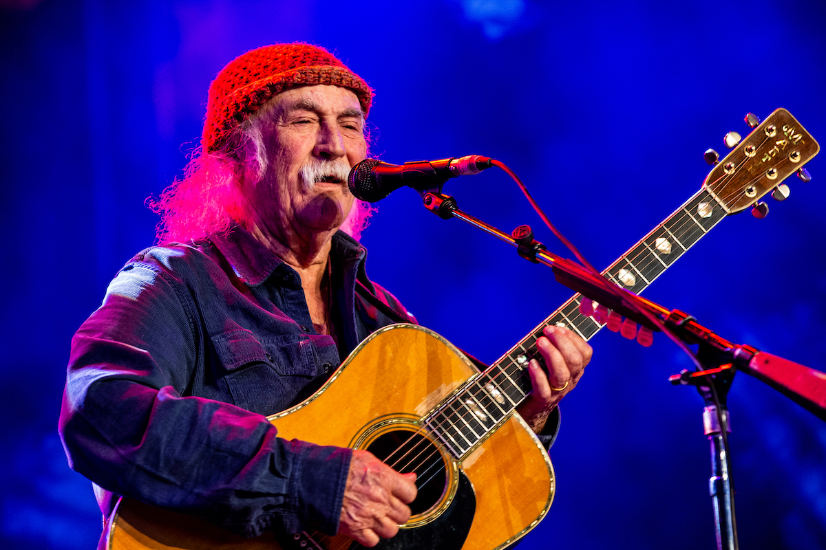 David Crosby performing in Amsterdam in 2018