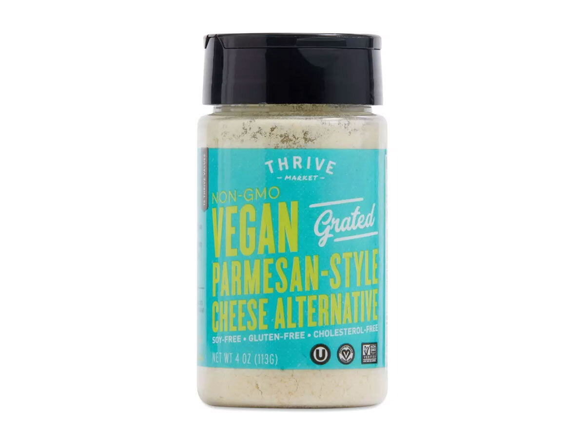 Thrive Market vegan parmesan style cheese