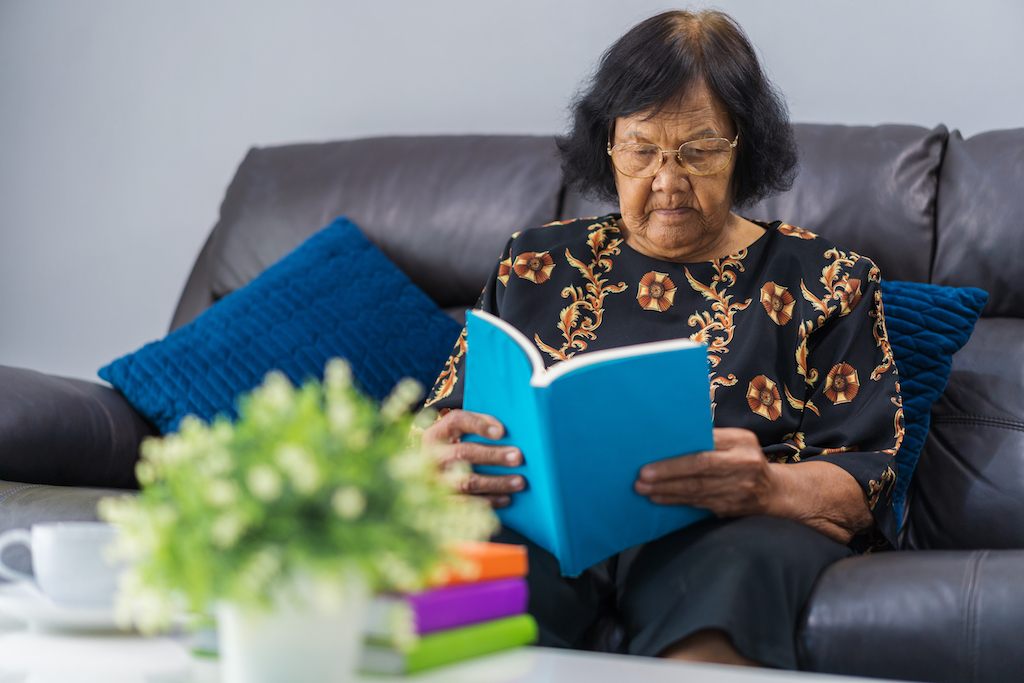 woman reading