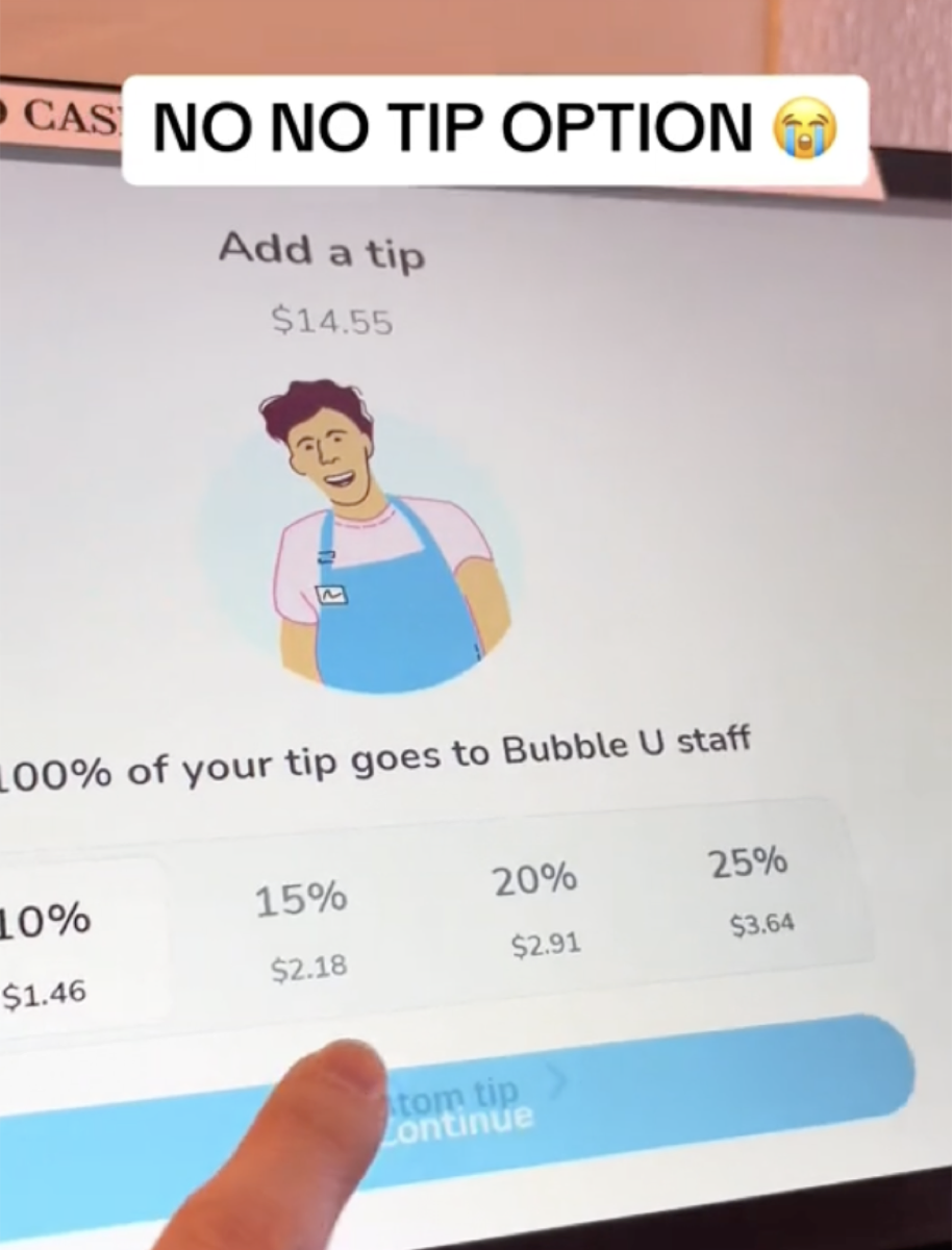 Tipping Screen Bubble U