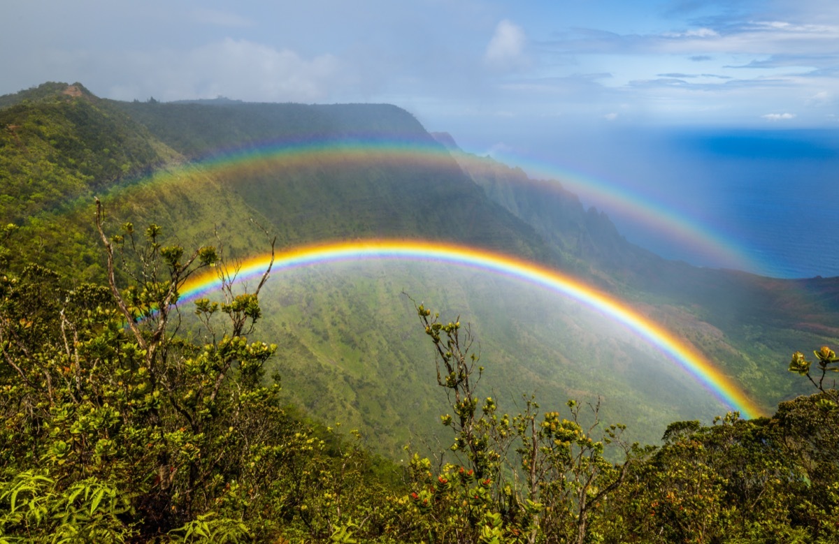 Double rainbow in Hawaii